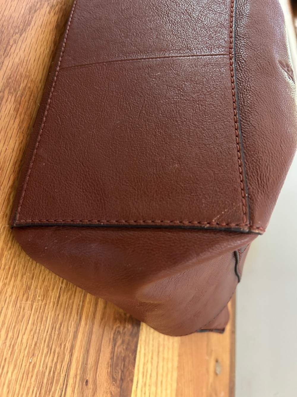 Frye Brown Leather Hobo Shoulder Bag - Picture 14 of 14